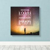 天体チャーム#2 (12x12) キャンバスプリント (インサイチュ (ウッドフロア))