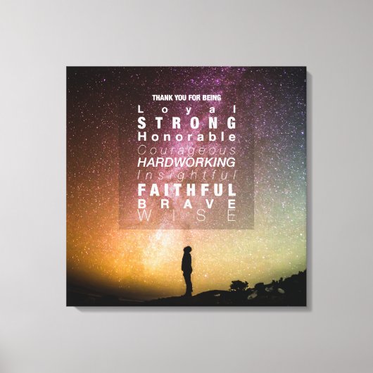 天体チャーム#2 (24x24) キャンバスプリント (正面)