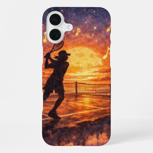 天体テニス iPhone 16 カバー (裏面)