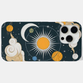 天体デザイン – 神秘的な太陽、月、惑星 Case-Mate iPhoneケース (裏面 (横))