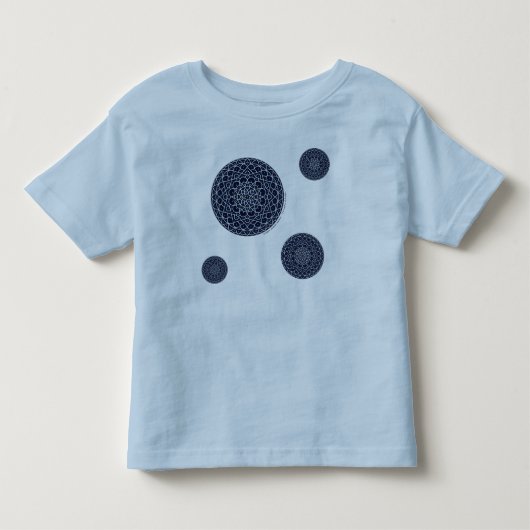 天体ナイトキッズ＆ベビー薄手シャツ トドラーTシャツ (正面)