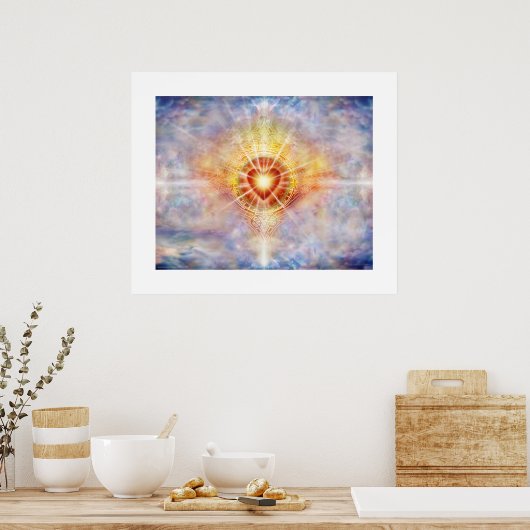 天体ハート ポスター (キッチン)