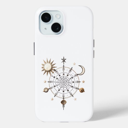 天体バランス曼荼羅 iPhone / iPad カバー (裏面)