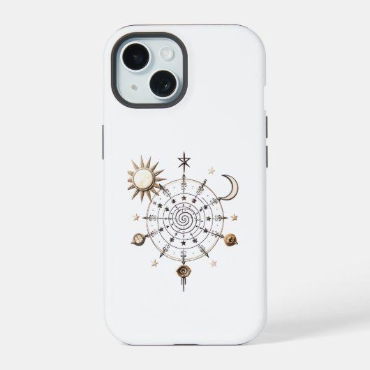 天体バランス曼荼羅 iPhone / iPad カバー (裏面)