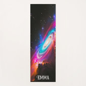 天体ファンタジーブラックホール名前をカスタムするデュアル側 ヨガマット (正面)