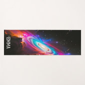 天体ファンタジーブラックホール名前をカスタムするデュアル側 ヨガマット (正面(横))