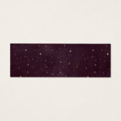 天体ブルゴーニュ金ゴールド結婚のウェブサイトカード (裏面)