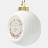 天体ベビー初めてのクリスマス パーソナライズされた セラミックボールオーナメント (右)