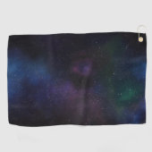 天体ベール星雲銀河星野コズミック ゴルフタオル (横)