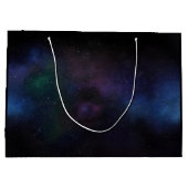 天体ベール星雲銀河星野コズミック ラージペーパーバッグ (裏面)