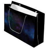 天体ベール星雲銀河星野コズミック ラージペーパーバッグ (正面アングル)