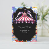 天体ボホサーカス誕生日 サンキューカード (スタンド正面)