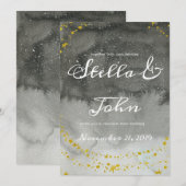 天体ボホーウェディング招待状 招待状 (正面/裏面)