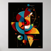 天体リズム – 抽象芸術幾何運動 ポスター (正面)