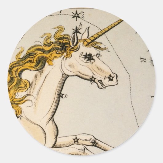 天体ヴィンテージマップ ラウンドシール (正面)