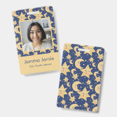 天体先生IDバッジ – カスタマイズ可能DesBadge バッジ (正面＆裏面)