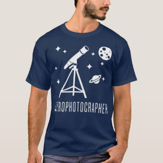 天体写真家宇宙望遠鏡 Tシャツ