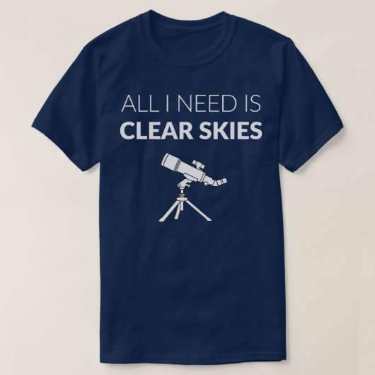 天体写真愛好家のための天体写真 Tシャツ (デザイン正面)