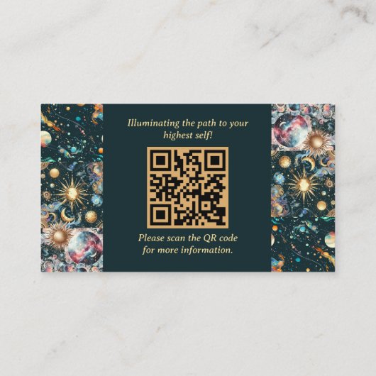 天体占星術占星術リーダプロフェッショナル 名刺 (裏面)