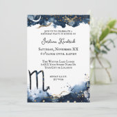 天体占星術蠍座誕生日 招待状 (スタンド正面)