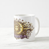 天体太陽と月の数秘術ライフパス コーヒーマグカップ (正面右)