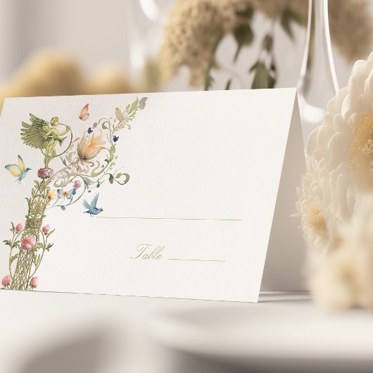 天体庭園の結婚式名札テンプレート