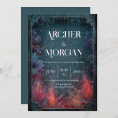 天体庭園の結婚式招待状 招待状 (正面/裏面)