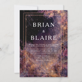 天体庭園の結婚式招待状 招待状