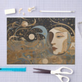 天体抽象芸術幾何絵画の分離 薄葉紙 (クラフト)