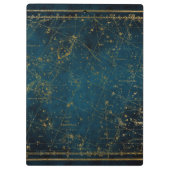 天体星図 星座 青金色 銀河 クリップボード (裏面)