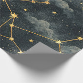 天体星座の星のパターン (1) ラッピングペーパー (角)