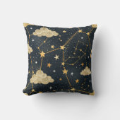 天体星座の星のパターン (2) クッション (正面)