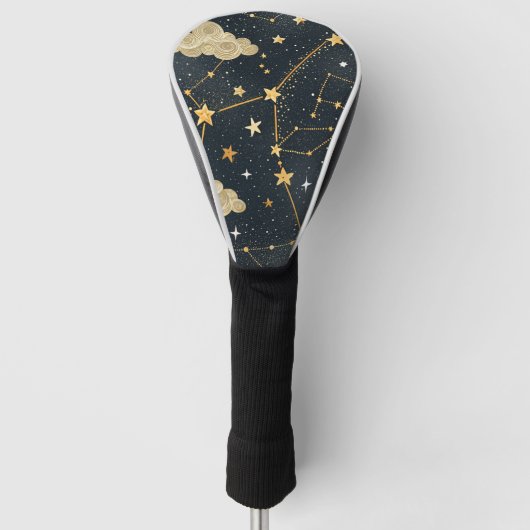 天体星座の星のパターン (2) ゴルフヘッドカバー (正面)