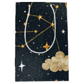 天体星座の星のパターン (2) ミディアムペーパーバッグ (正面)