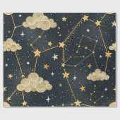 天体星座の星のパターン (2) ラッピングペーパー (フラット)