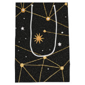 天体星座の星のパターン (3) ミディアムペーパーバッグ (裏面)