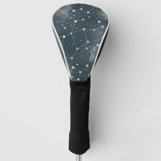 天体星座の星のパターン (4) ゴルフヘッドカバー (正面)