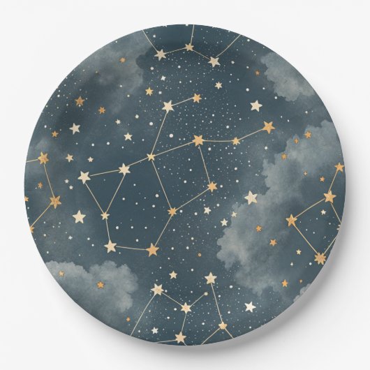 天体星座の星のパターン (4) ペーパープレート (正面)