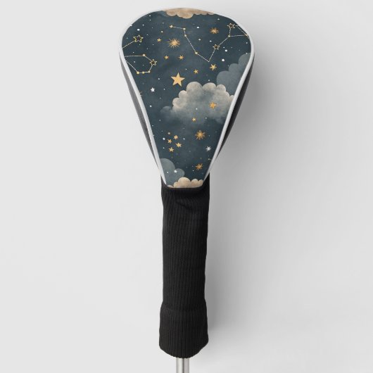 天体星座の星のパターン (5) ゴルフヘッドカバー (正面)