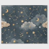 天体星座の星のパターン (5) ラッピングペーパー (フラット)