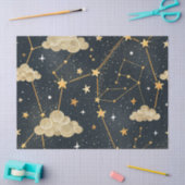天体星座の星柄（2） 薄葉紙 (クラフト)