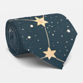 天体星座の星柄 (4) ネクタイ (ロール)