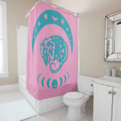 天体最近の月のポッサムのお洒落自然 シャワーカーテン (インサイチュ)