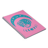 天体最近の月のポッサムのお洒落自然 ノートブック (右側)