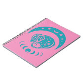 天体最近の月のポッサムのお洒落自然 ノートブック (左側)