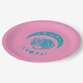 天体最近の月のポッサムのお洒落自然 ペーパープレート (アングル)