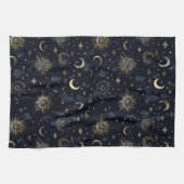 天体月と星 キッチンタオル (横)