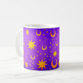 天体月と星 コーヒーマグカップ (正面左)