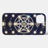 天体月のサイクルマンダラ - 神聖幾何学 Case-Mate iPhoneケース (裏面 (横))