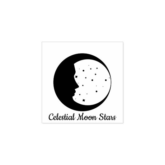 天体月星占星術 ラバースタンプ (インプリント)